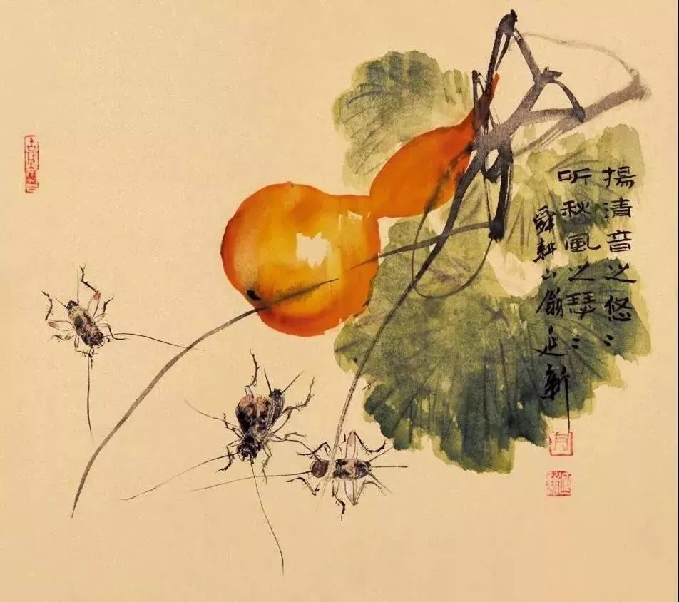 齐白石水墨小品欣赏,齐白石虫草长卷