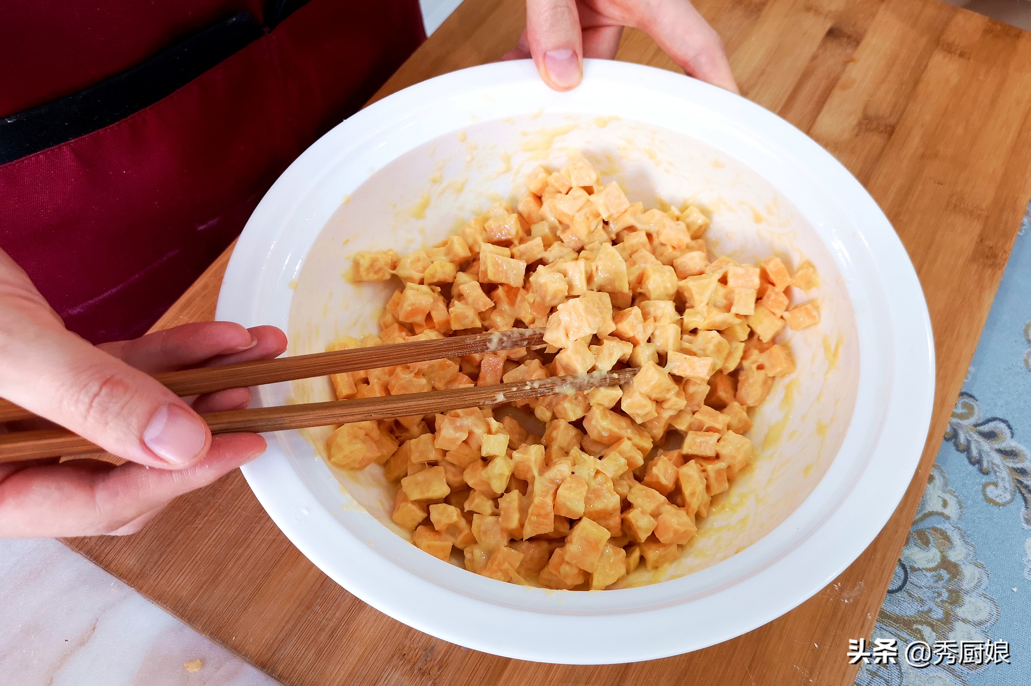 紫红薯的简单做法给3-4岁宝宝吃,红薯面粉怎么煮给娃吃