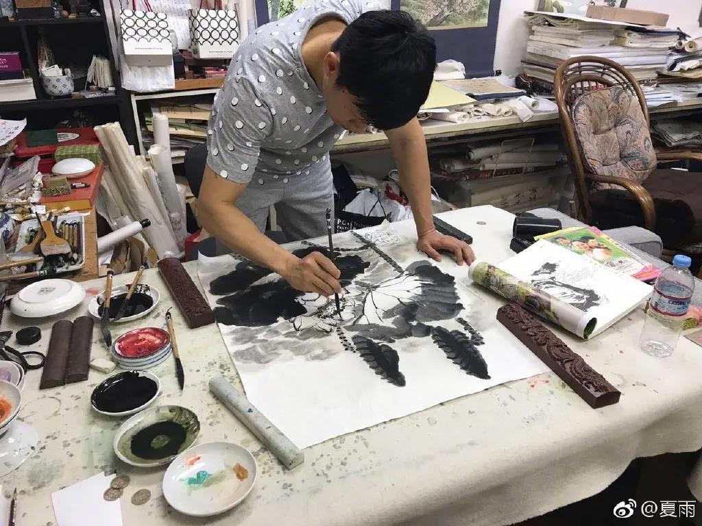 影帝夏雨书法真迹,演员夏雨晒书法作品