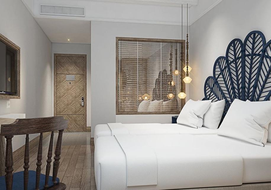 越南岘港海边三个字的酒店,越南旅游旅宿单人间