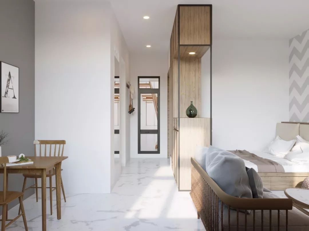 房子都是自己设计的,房子再小也要尝试一下法式风