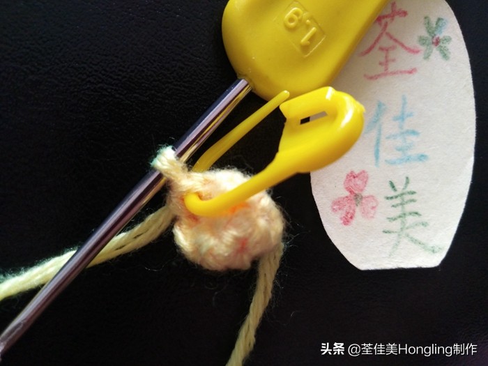 马蹄莲花的钩织教程,马蹄莲宽叶子的钩织教程