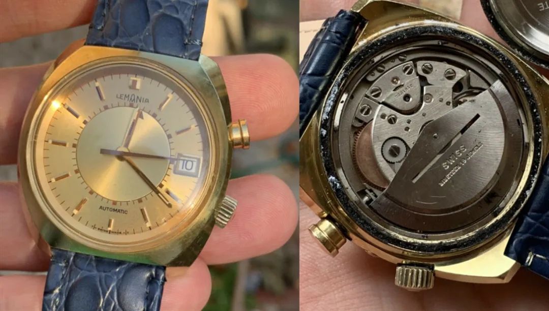 omega纯铜带钻钟表,闹铃手表机械表