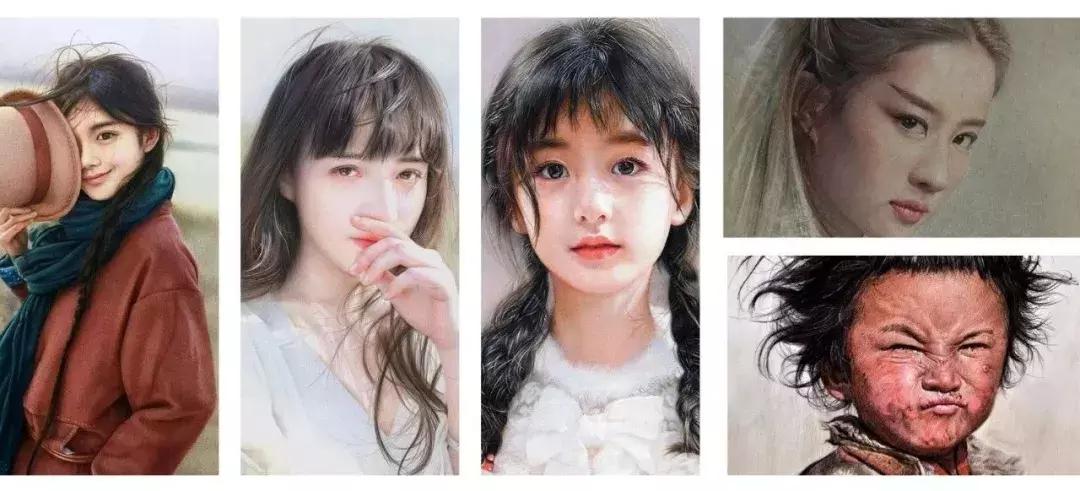 写实彩铅画,超好看素描画迪丽热巴