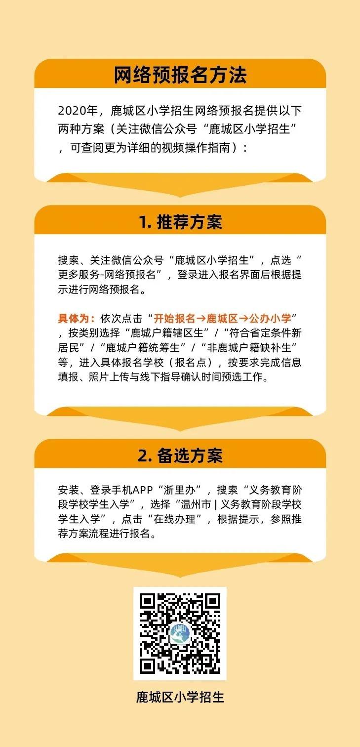 有较大变化!2020年温州鹿城小学招生政策发布