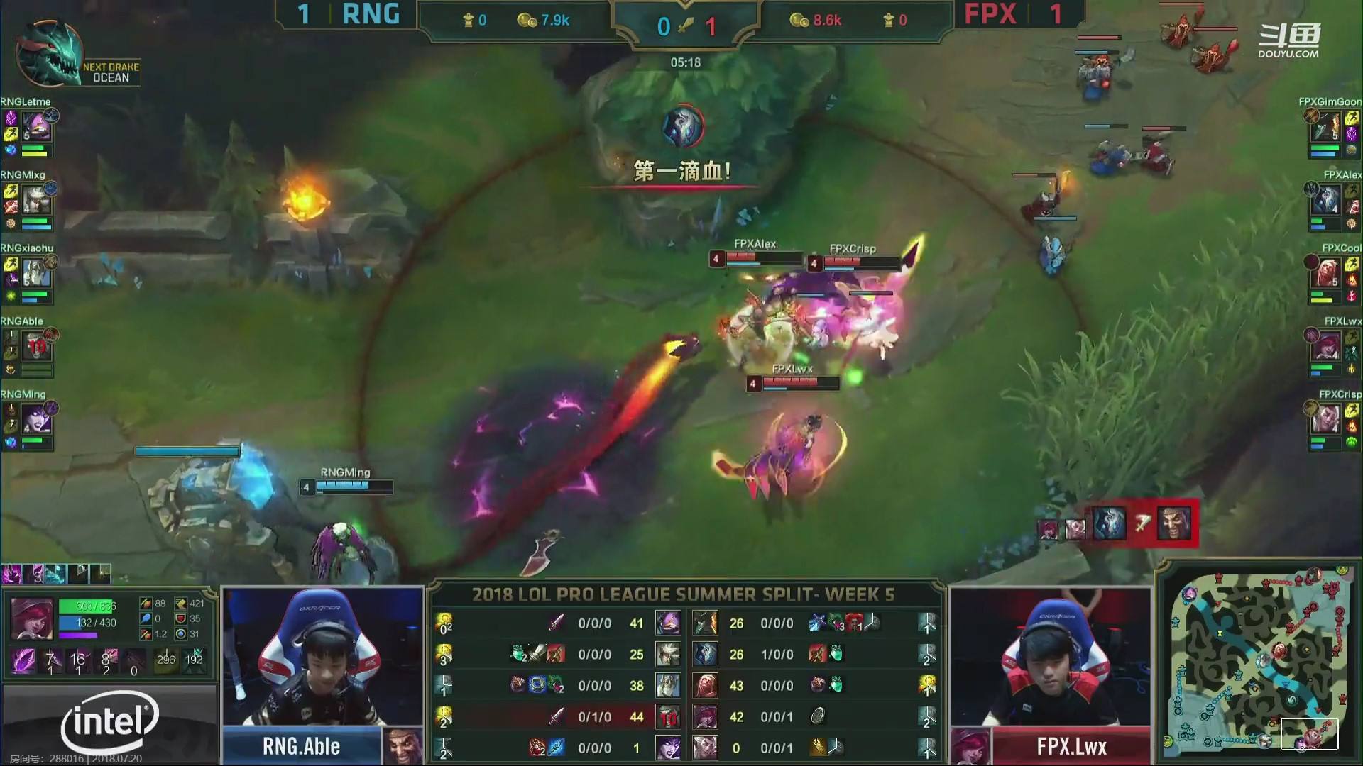 uzi和走a怪的对决,uzi顶替了谁的位置去edg