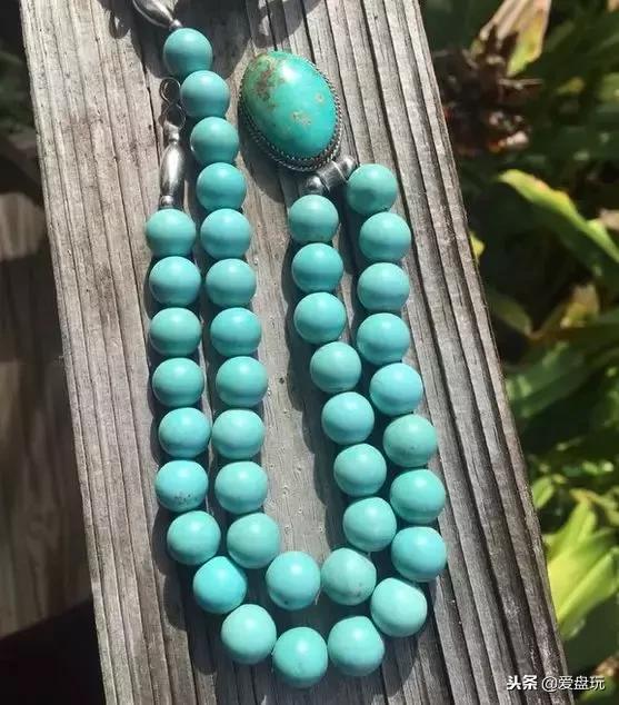 美国天然绿松石真品,美国老料绿松石