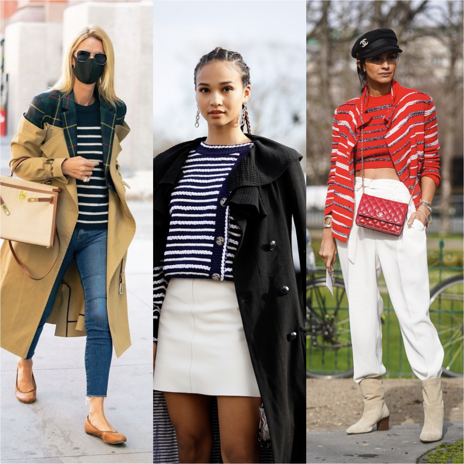 这个冬天如何选择条纹毛衣,毛衣穿搭推荐可内搭可外穿冬