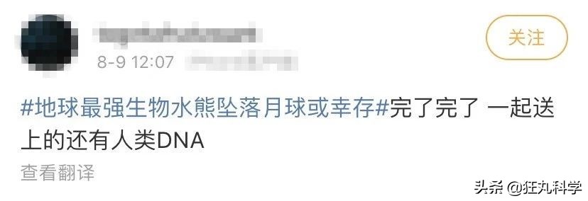地球最强生物水熊坠落月球或幸存,地球最强的生物降临月球