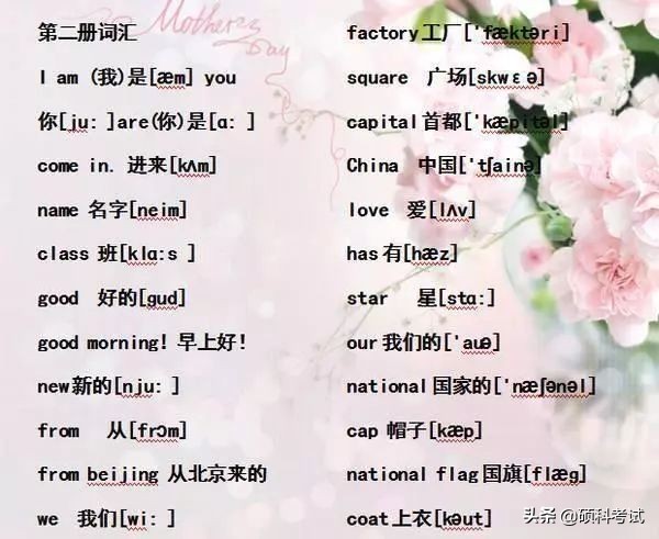 小学六年级单词音标复习,小学1-6年级必考词语