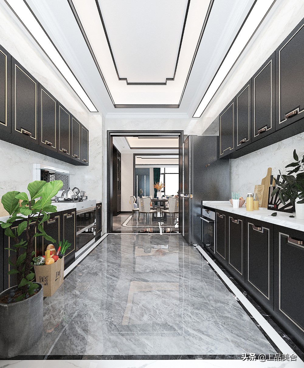 现代装修风格开放式厨房,已经装修好的开放式厨房怎么装门