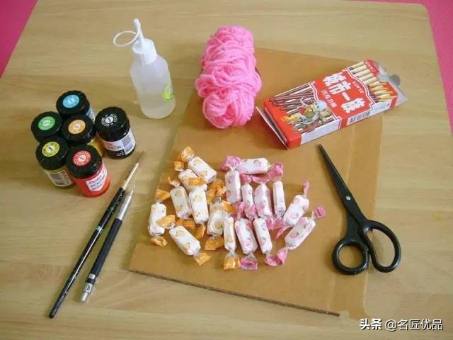 元旦手工彩纸鞭炮,元旦节手工鞭炮