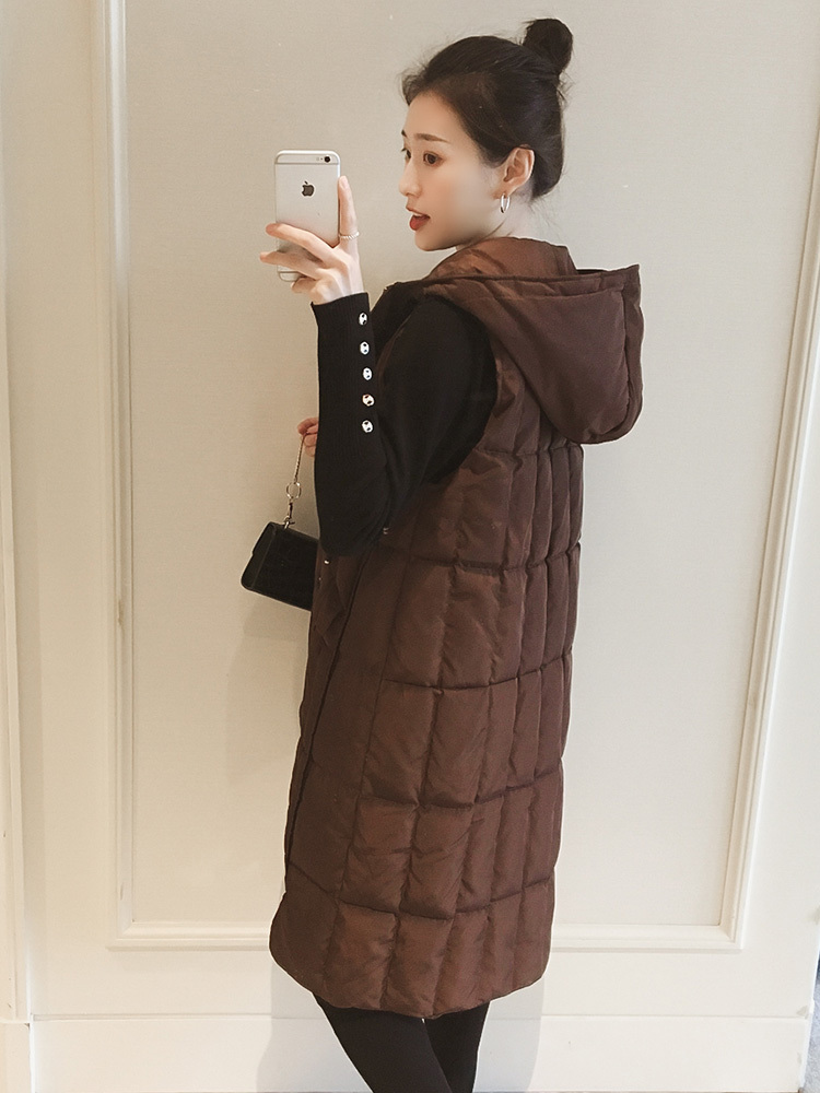 中长款洋气时髦马甲版型正,长款修身棉马甲怎么搭配