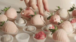 巧克力草莓,史上最简单能吃能装饰的情人节礼物