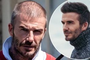 贝克汉姆年轻时为什么剃光头,岁月是把剃头刀图片