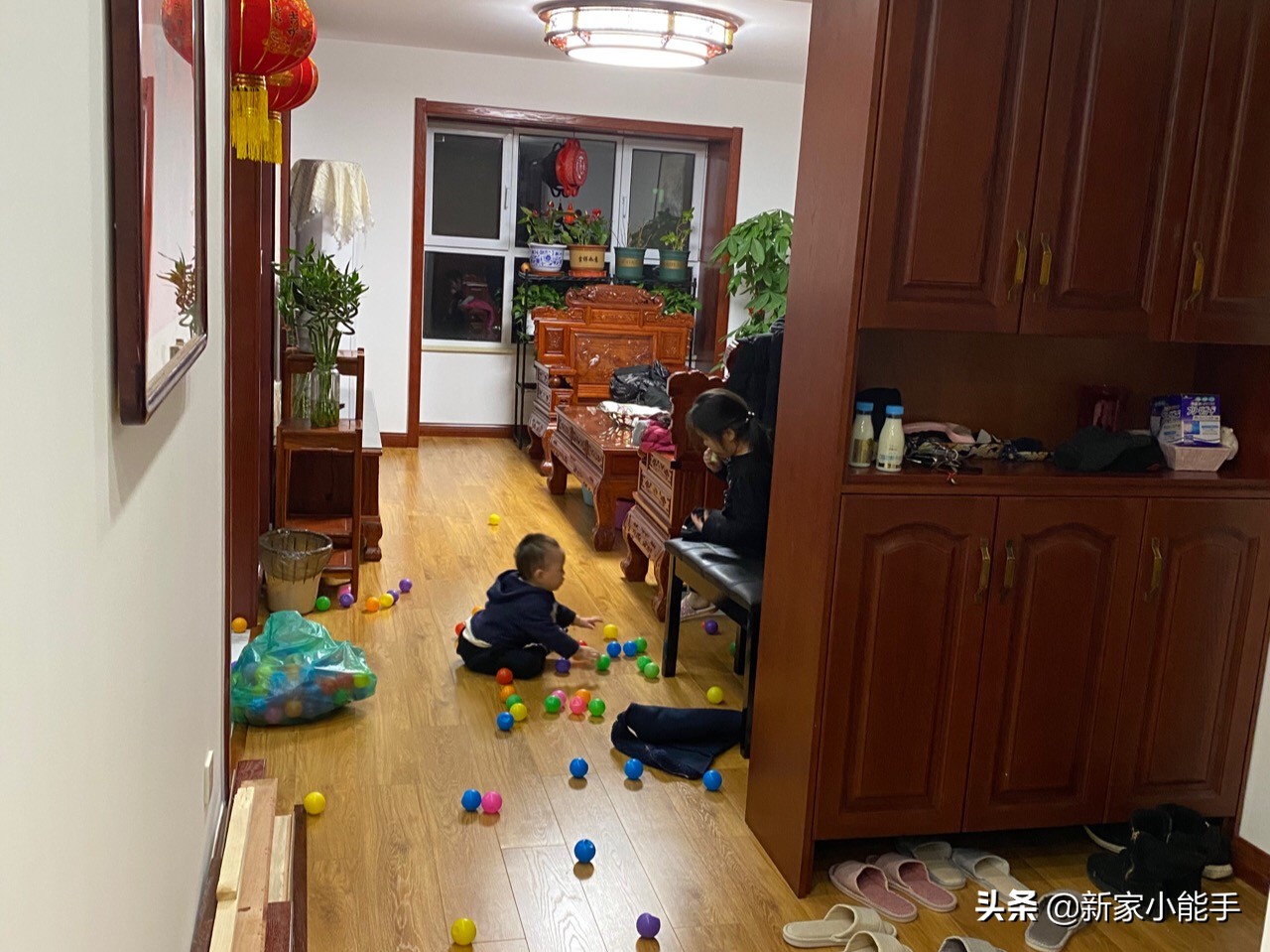 花了一年装修的新中式，效果很漂亮，一家人幸福入住特别高兴