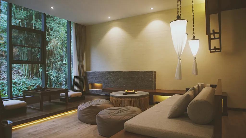 森林秘境的温泉,森林里野奢温泉度假酒店下午茶