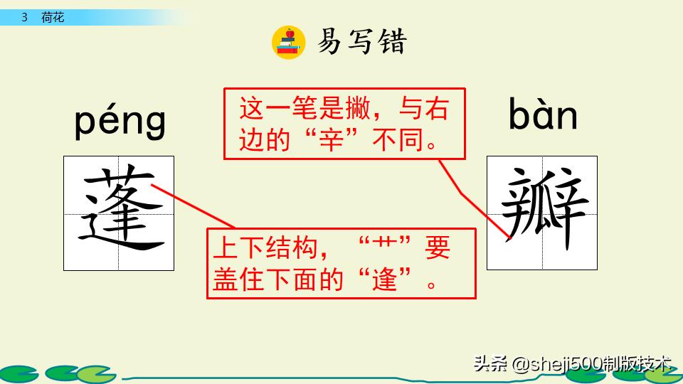 部编版三年级下册语文3荷花讲解,三年级下册部编语文荷花教学视频