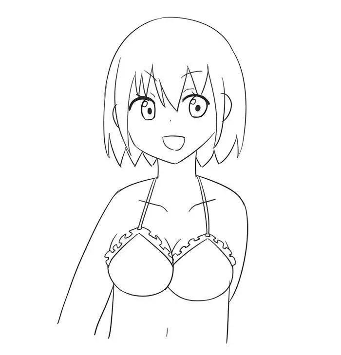 胸部怎么画零基础入门,板绘胸像教学