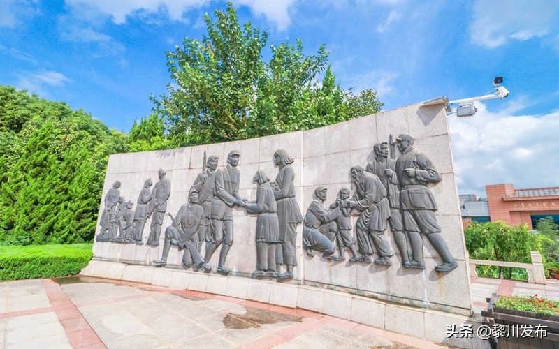 常熟沙家浜景区古人雕塑,常熟地图全图大图沙家浜