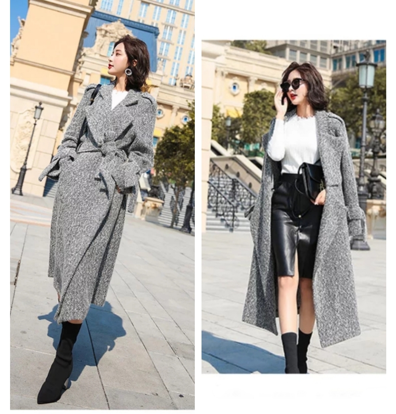 小个子女生的摩登美学，8款呢子大衣让你冬季美出新高度