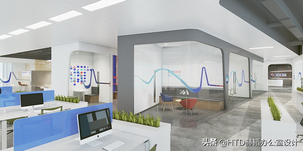 项目｜简约与色彩，国际物流服务商美设国际总部办公室设计装修