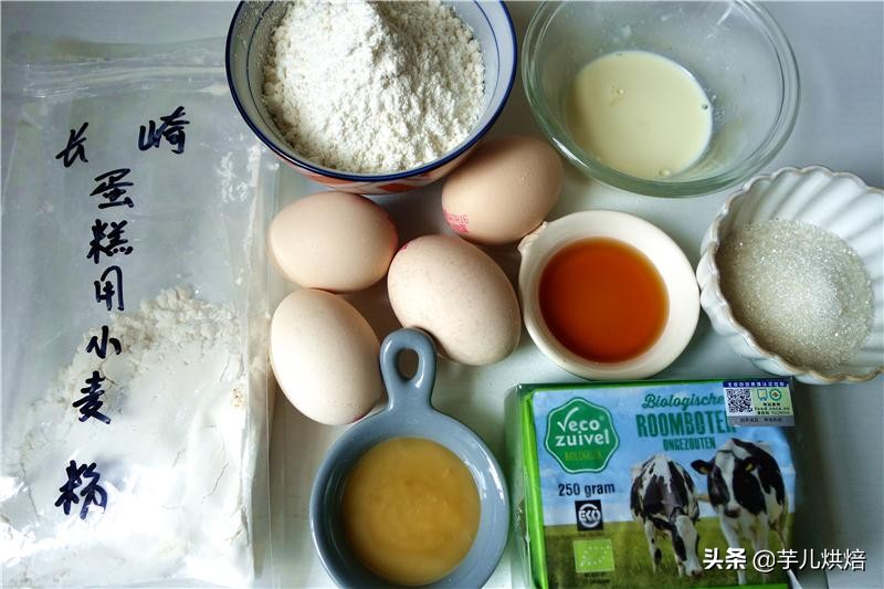 松软的长崎蛋糕,长崎蛋糕正宗做法视频