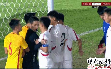 中国国奥男足vs朝鲜国奥,国奥被误判点球半场绝杀