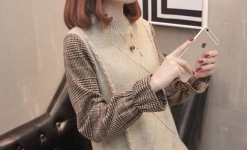 刘涛同款条纹衬衫V领毛衣假两件！彰显女人精炼贵气的独特魅力