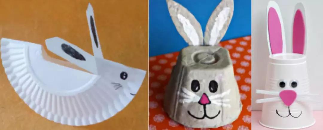 小兔子气球灯笼手工制作幼儿园,黏土小兔子手工教程简单又可爱