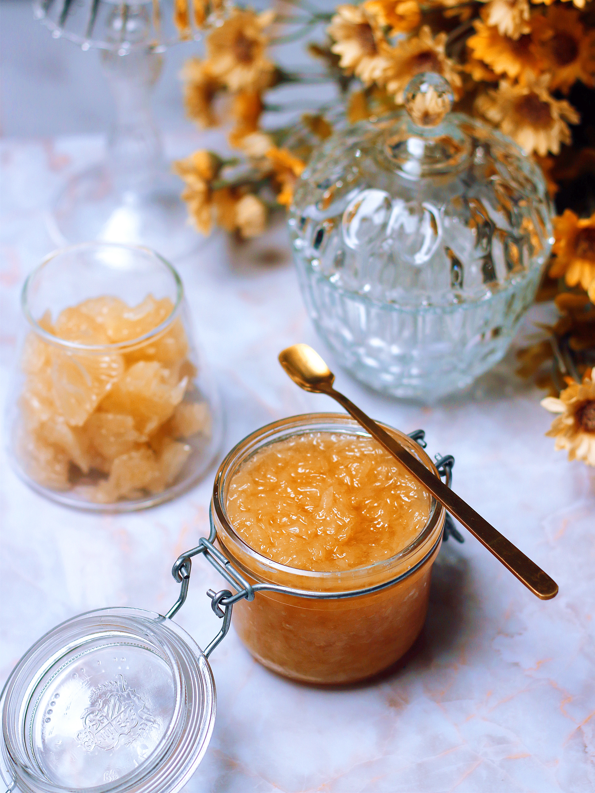 柚子吃不完做成蜂蜜柚子茶冬天,柚子果肉特别苦怎么做蜂蜜柚子茶