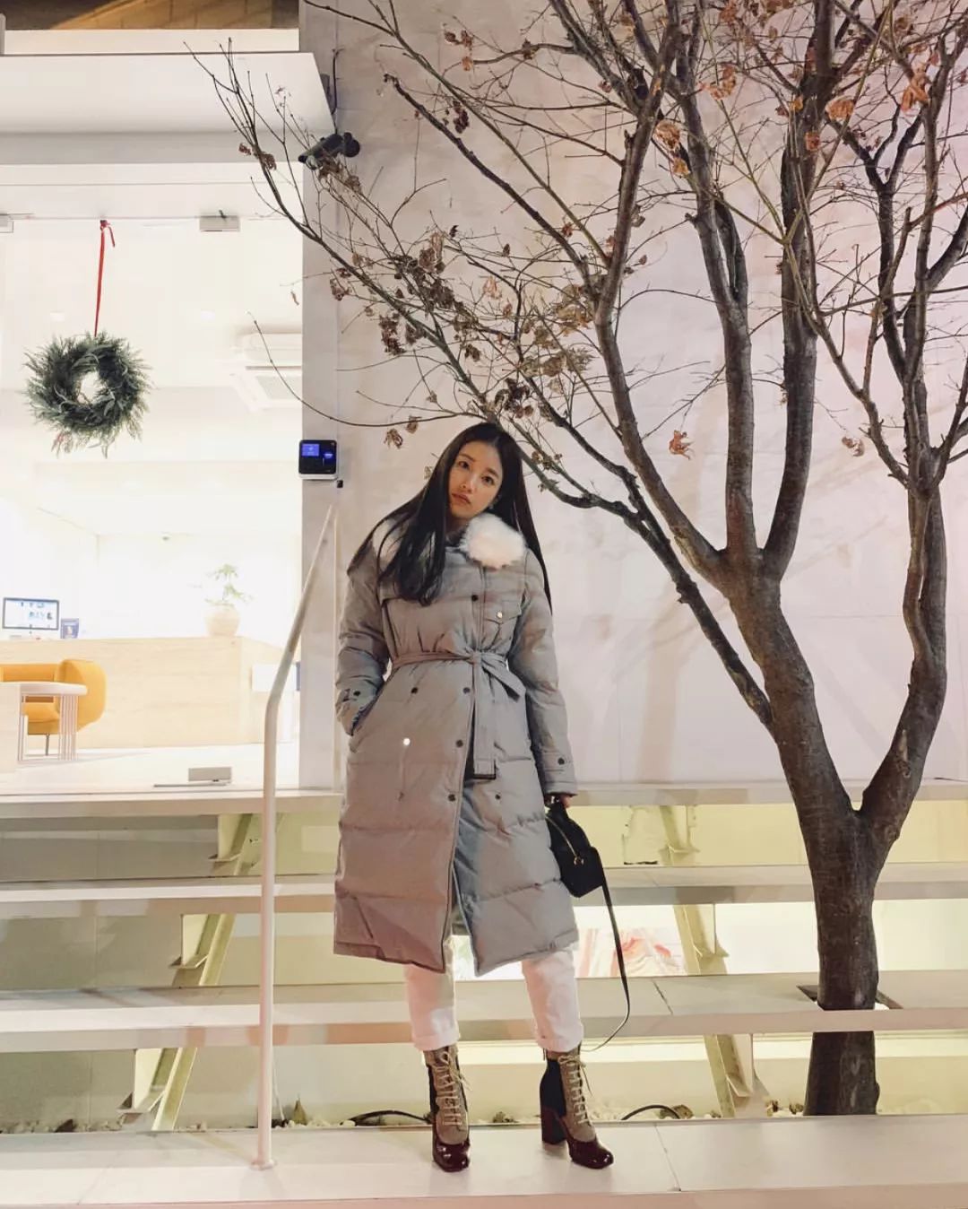 欧美时尚博主穿搭示范冬,韩系慵懒风冬季穿搭博主