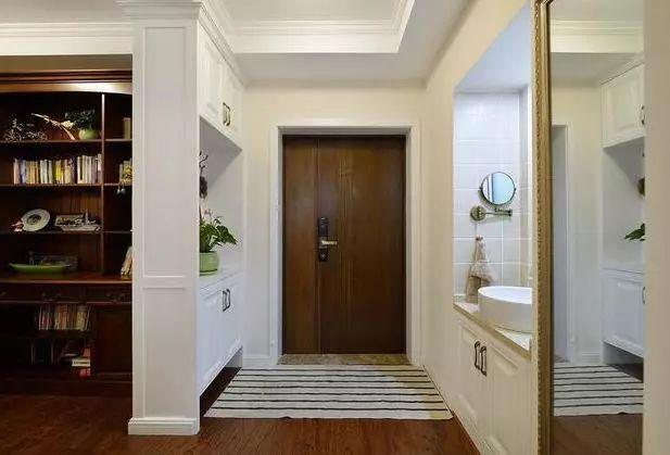 我家130平的大房子，洗脸台设计在入户玄关，特别棒