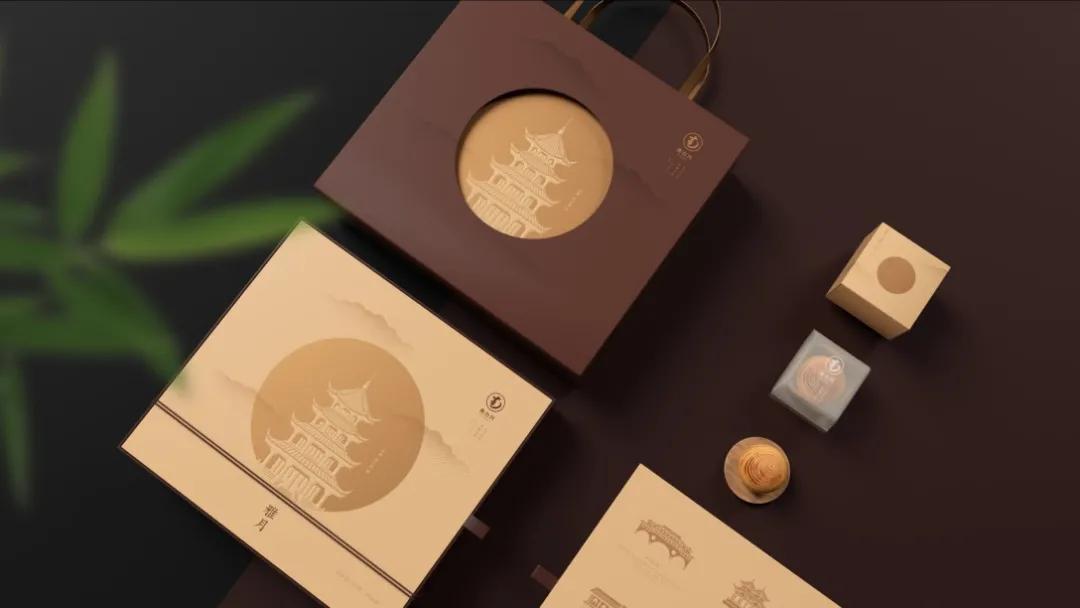 中秋月饼精美礼盒设计,最有创意的月饼包装展开图
