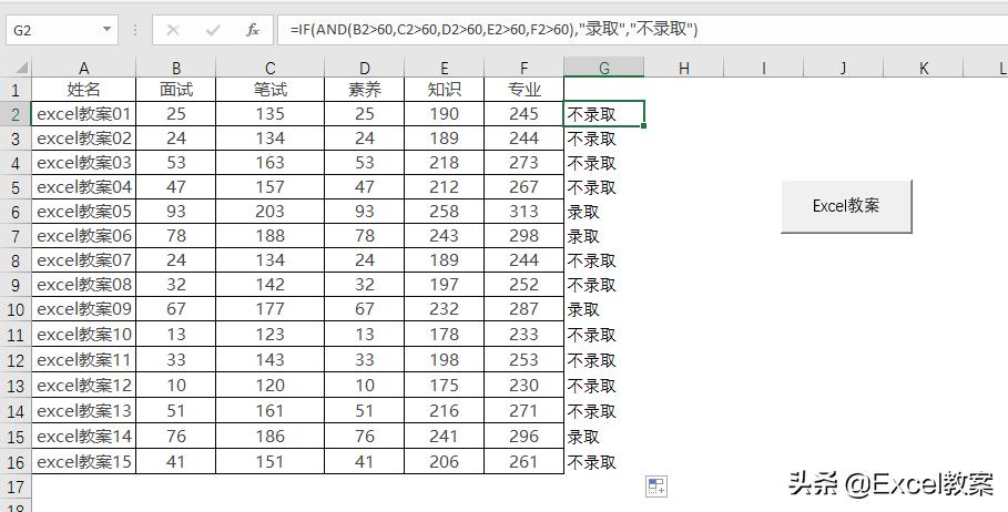 Excel的判断函数,excel的判断语句