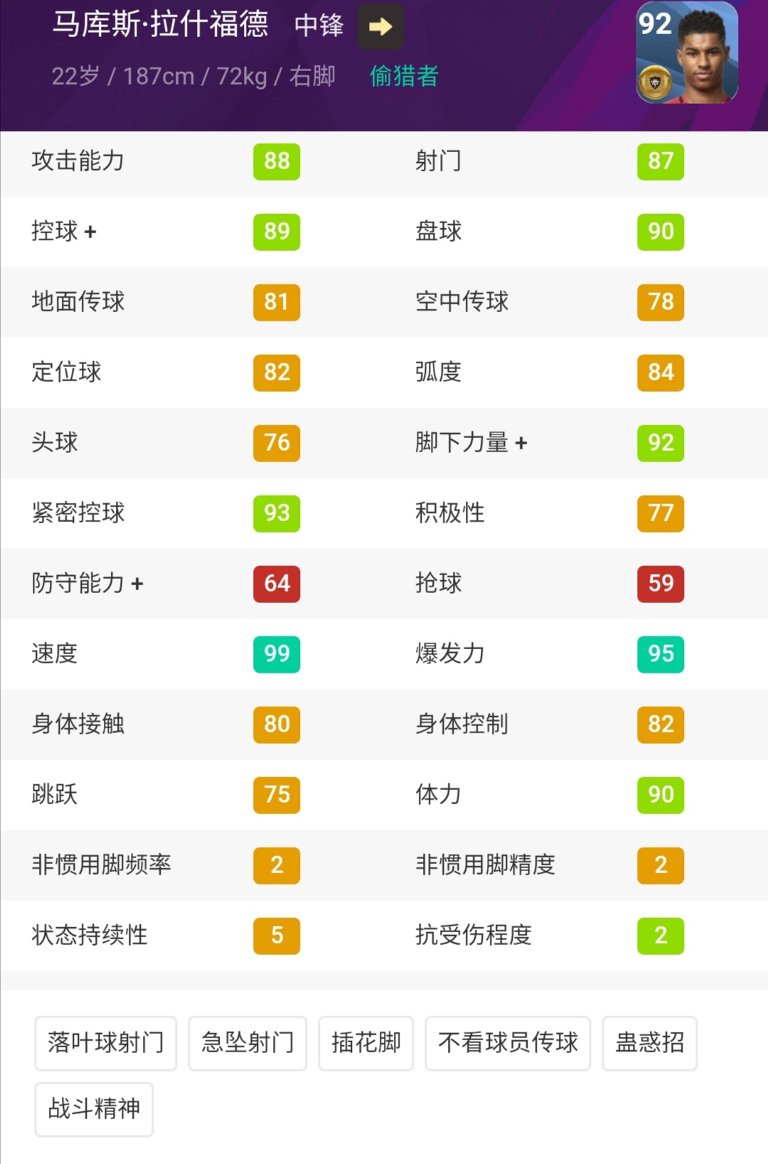 实况手游2024普卡妖人中锋,实况手游2021最强妖人排名