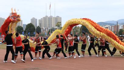 2023年呈贡民大运动会开幕式,大运会震撼开幕式