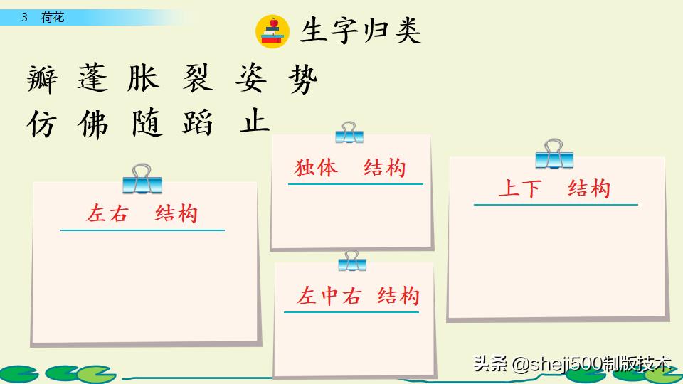 部编版三年级下册语文3荷花讲解,三年级下册部编语文荷花教学视频