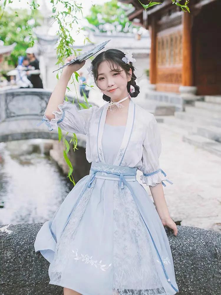 汉风格裙,汉元素女裙气质高级感