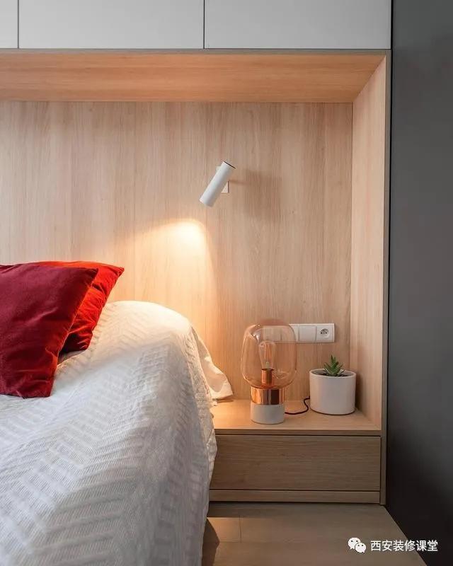 卧室放不下床头柜怎么办,卧室放不下床头柜6种形式搞定