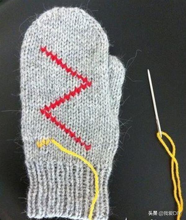 简单易学的五指手套,单指五指手套编织教程
