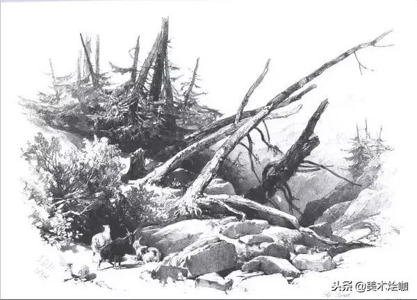 40张经典素描,40张经典素描风景图快拿去临摹吧