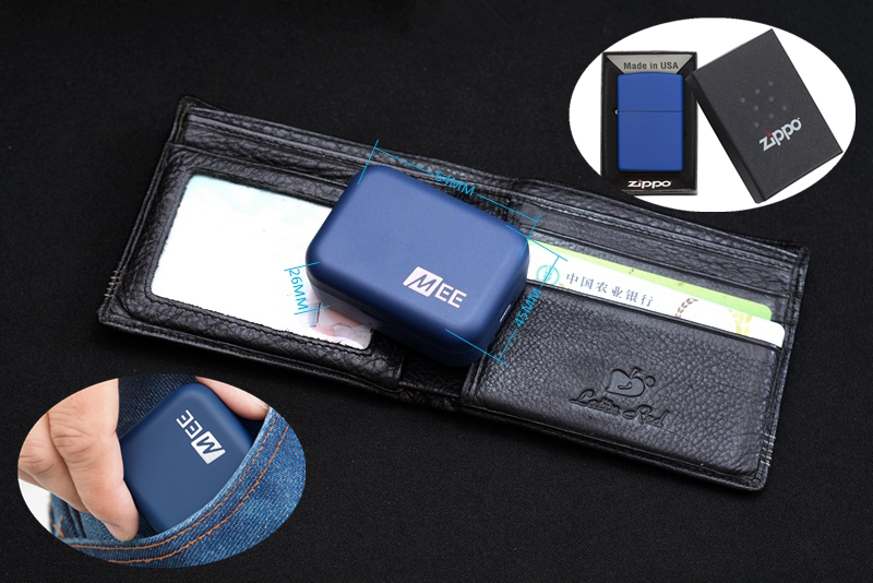 一个Zippo的大小，MEEX10无线蓝牙耳机开箱体验