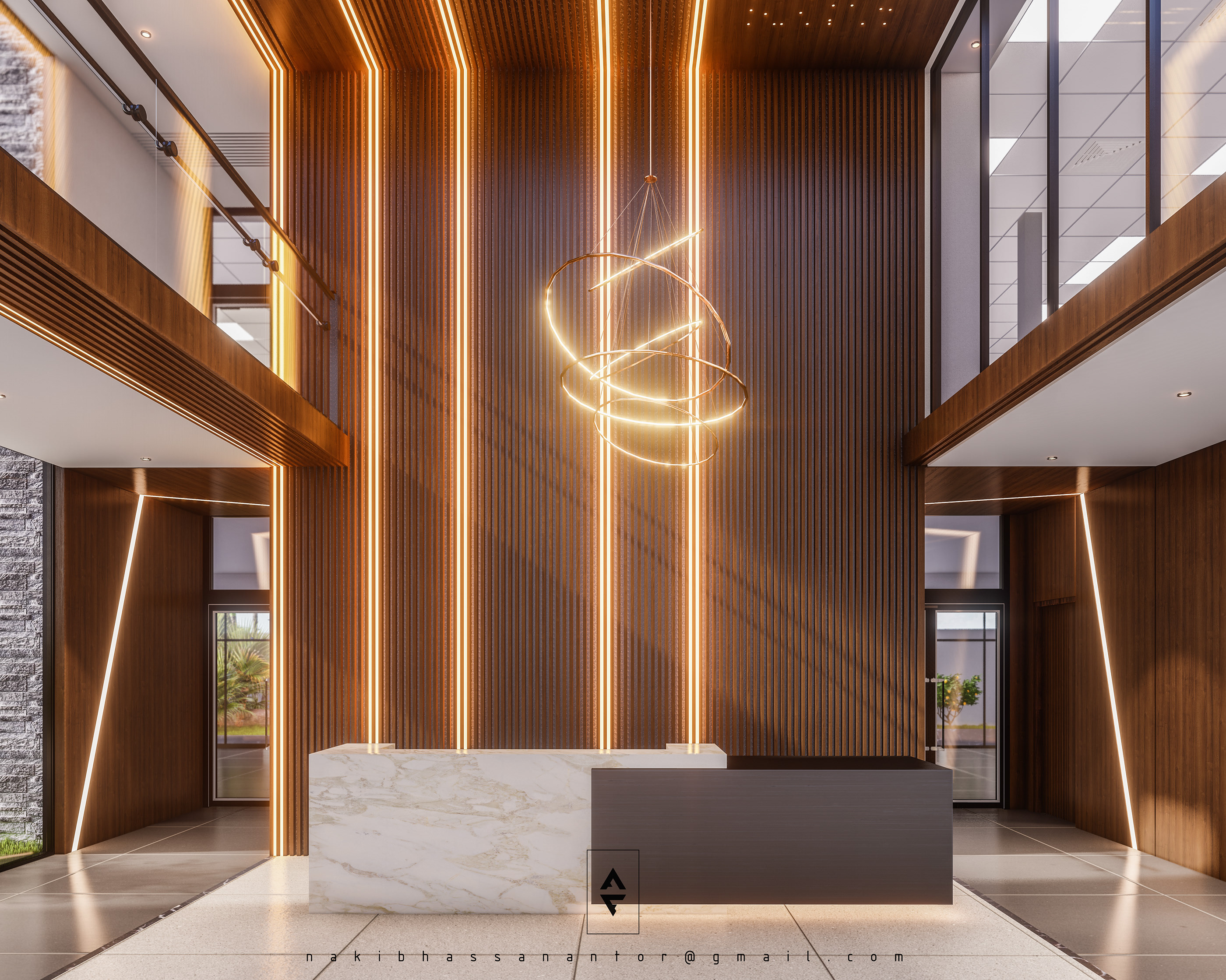 办公室前台装修设计工程,高端办公室前台装修设计展示