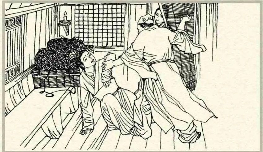 男子被推入花轿民间故事,民间故事丈夫救人反被害