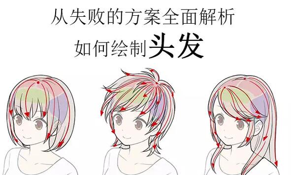 幼儿画头发怎么画,初学者怎么画头发教程男生