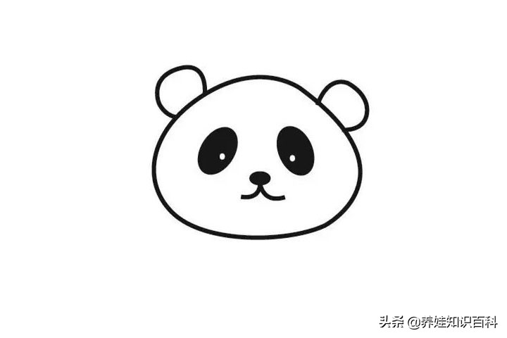 熊猫怎么画最简单儿童,熊猫怎么画超级简单一学就会