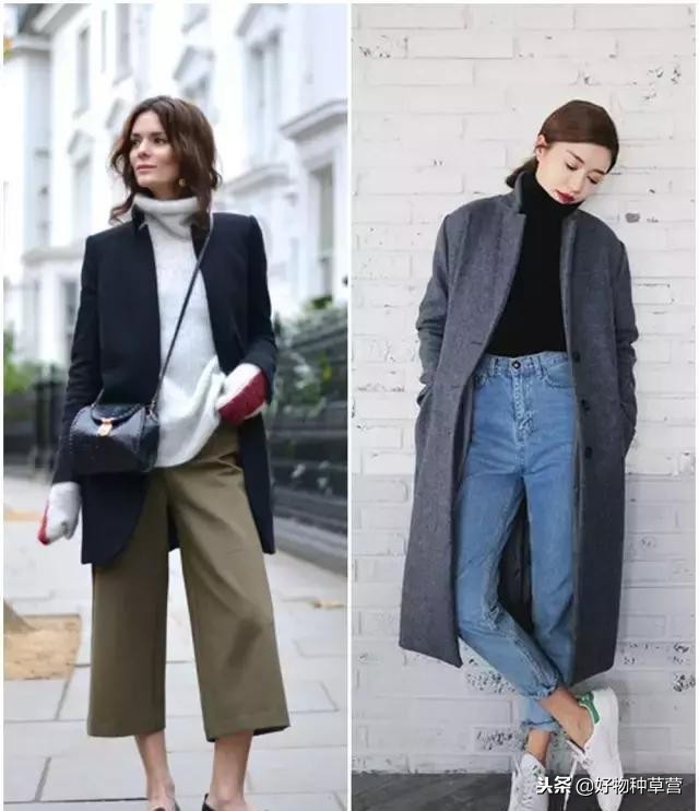 刘雯工装裤休闲穿搭,冬季不露腿穿搭显瘦