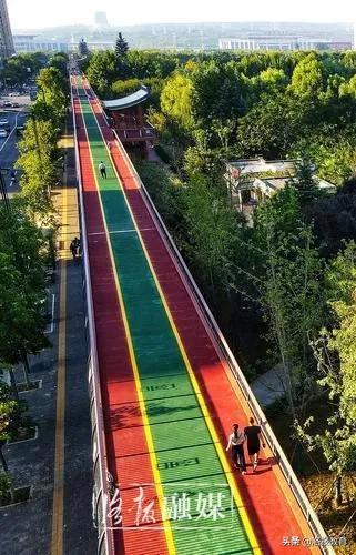 洛阳兴洛湖公园彩虹,洛阳出现彩虹