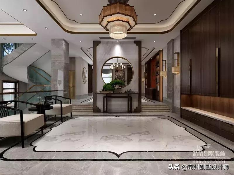 常州别墅现代风格装修,常州现代中式禅意装修风格设计